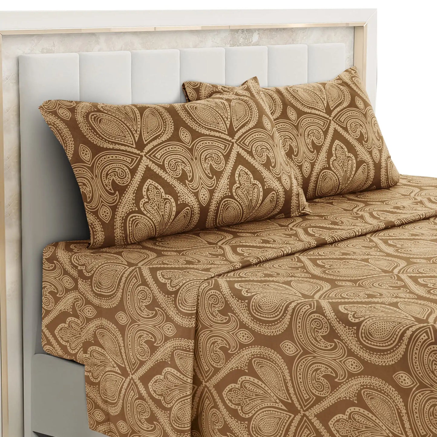 Lux Decor 4-Piece Paisley Bed Sheet Set
