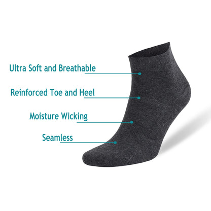 8 Pair Low Cut Ankle Socks for Men