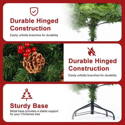 Classic Pine Artificial Christmas Tree Metal Hinges