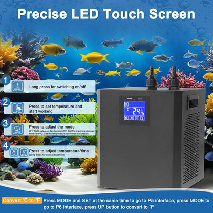 Aquarium Chiller for Fish Tank with Remote Control Pump