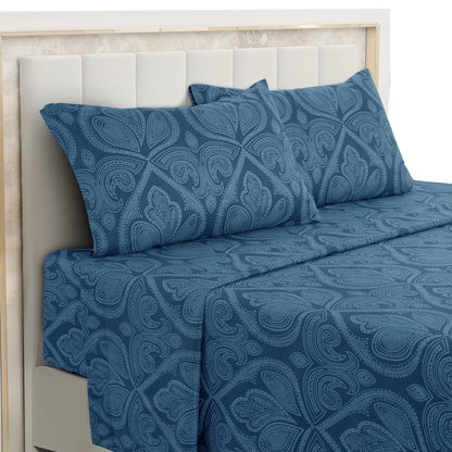 Lux Decor 4-Piece Paisley Bed Sheet Set