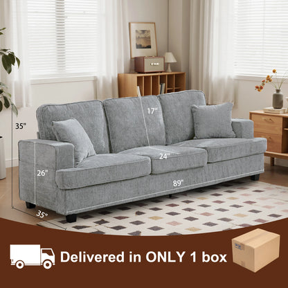Cloud Couch Sofa in Chenile Extra Comfy