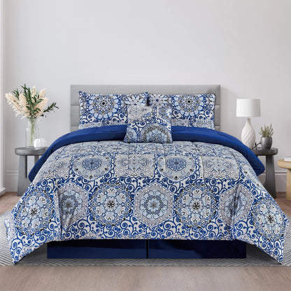 Lux Décor 5-Piece Reversible Comforter Set