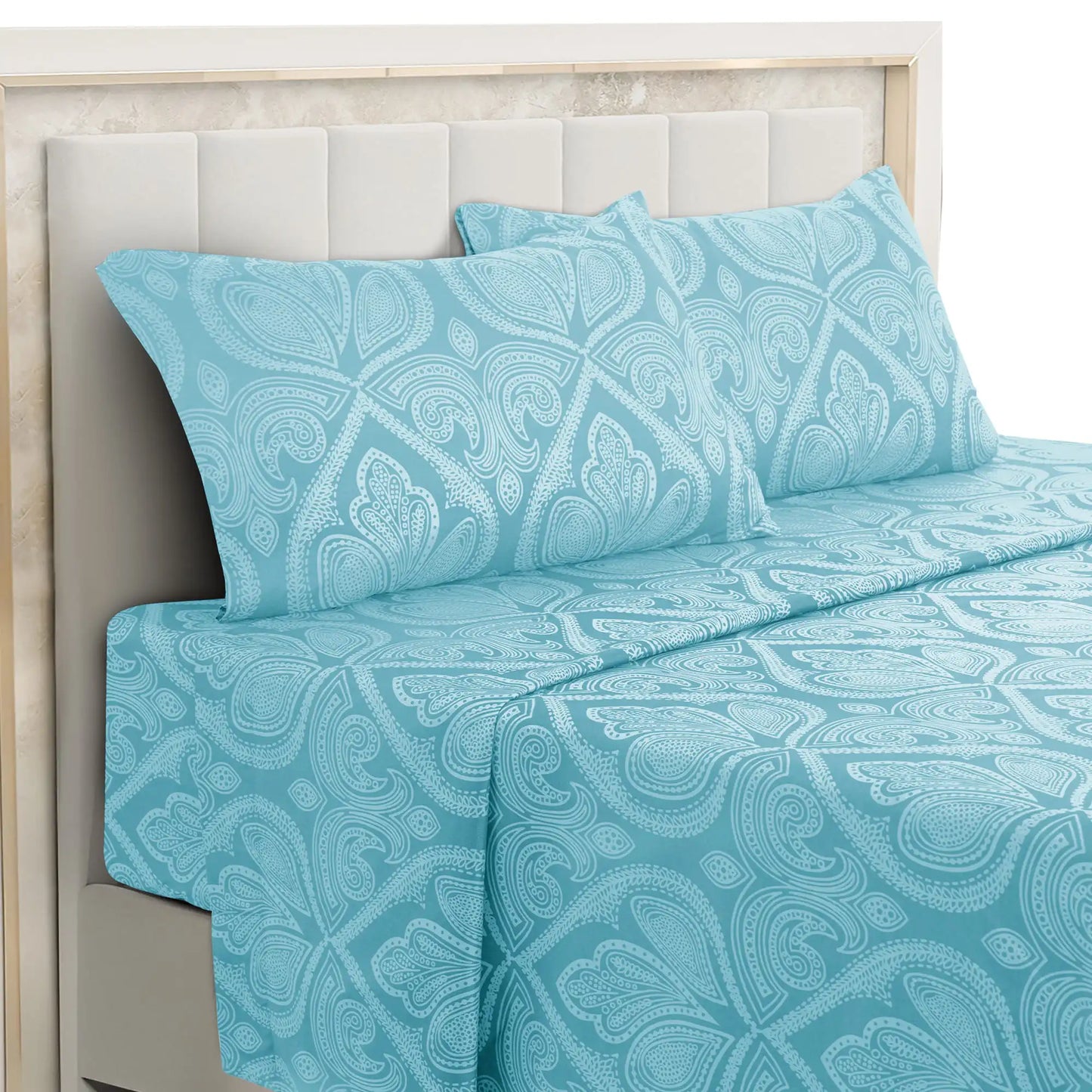 Lux Decor 4-Piece Paisley Bed Sheet Set