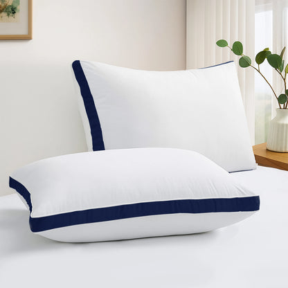 Lux Décor Bed Pillows- Set of 2 - Hotel Quality