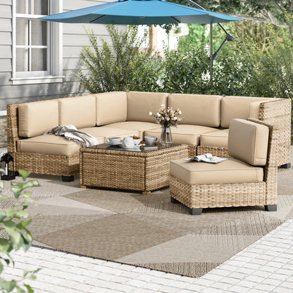 14 Piece Sofa Cushion Set High Density Foam Waterproof
