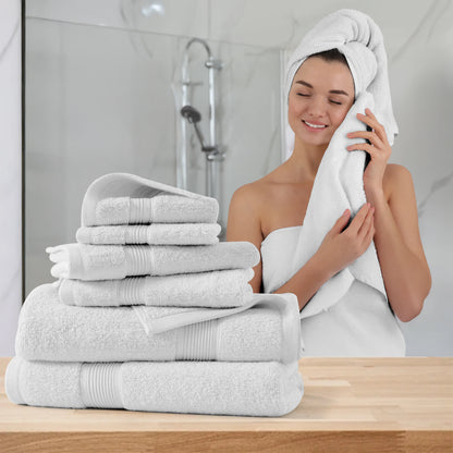 Lux Decor 6-Piece Bath Towel Set, Absorbent