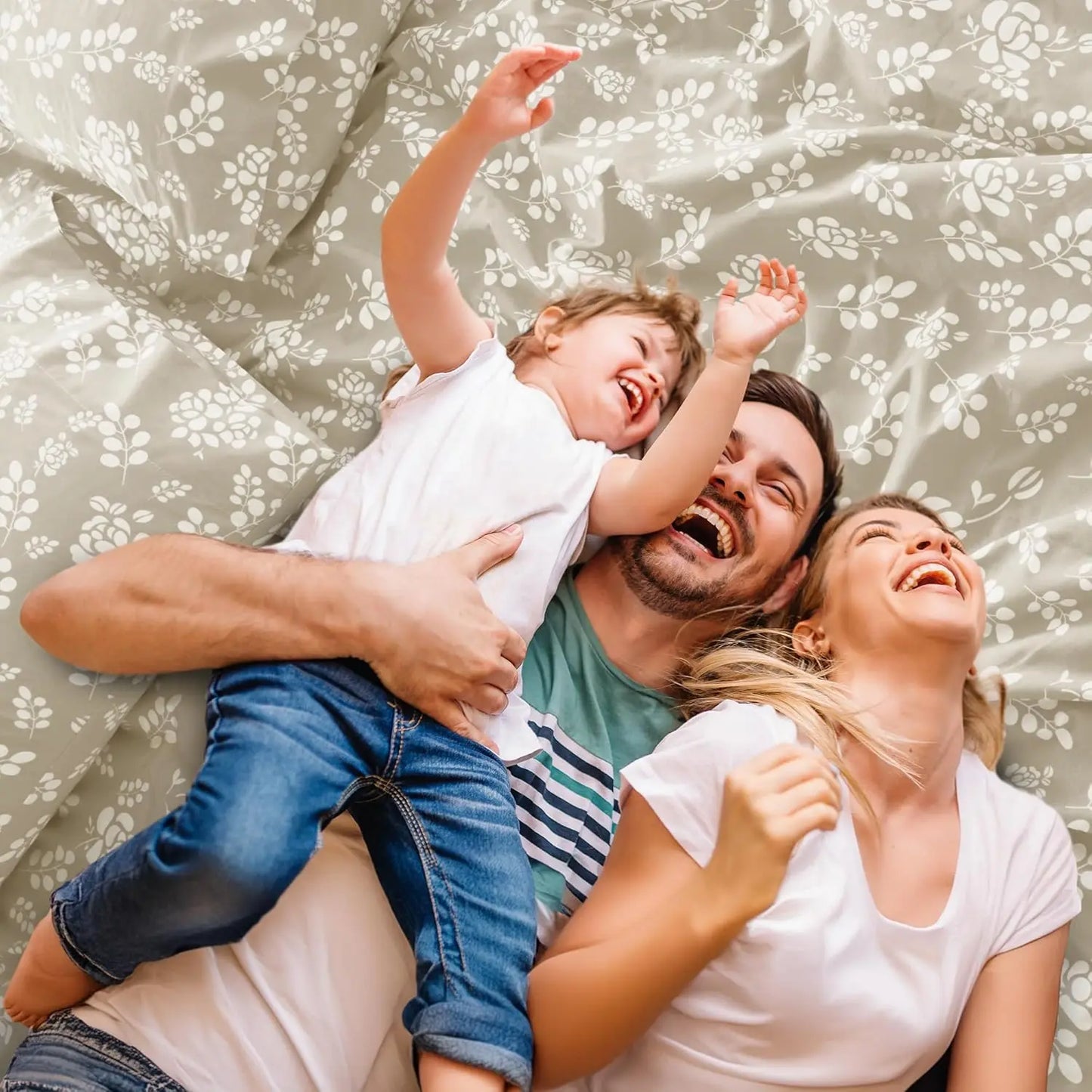 Lux Décor 4Pc Floral Sheet Set – Soft Microfiber