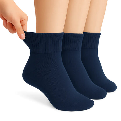 3 Pair Diabetic Ankle Socks Cotton