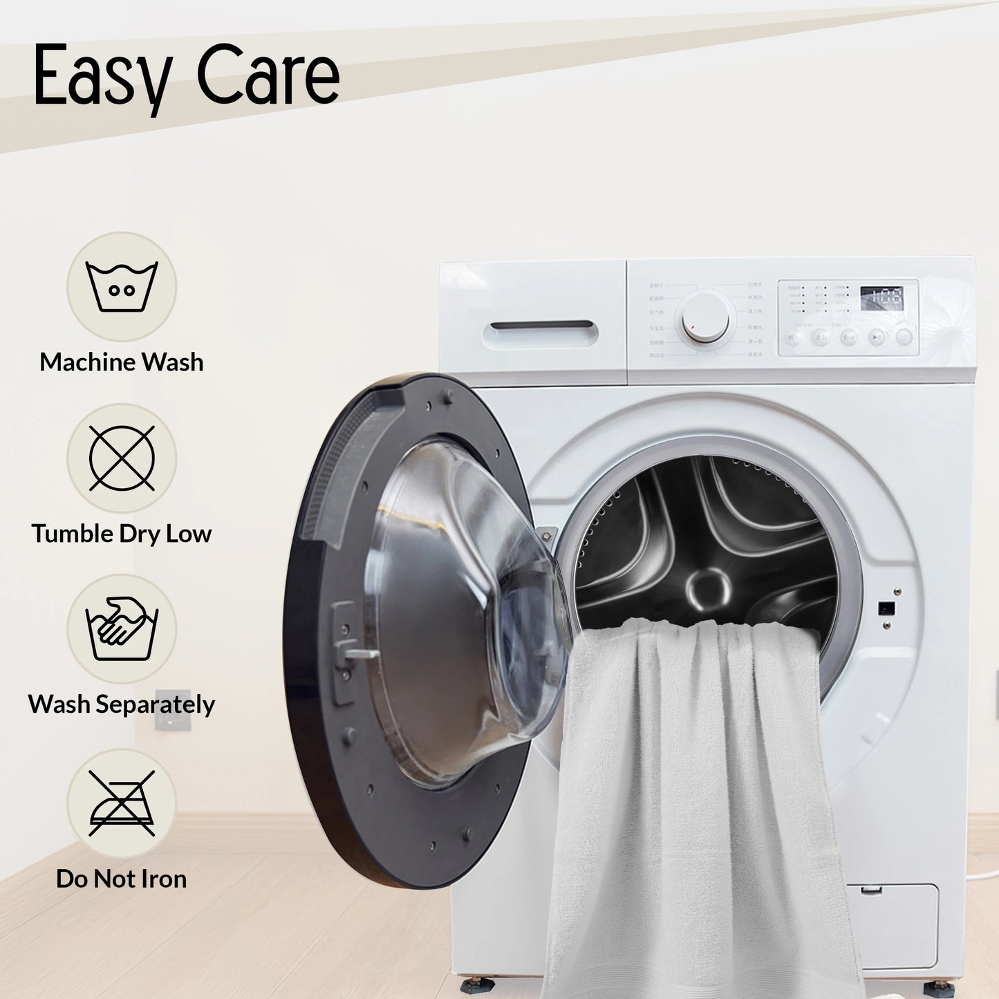 Lux Decor 6-Piece Bath Towel Set, Absorbent