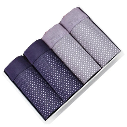 4pcs Large Sizes Boxer Men Underwear