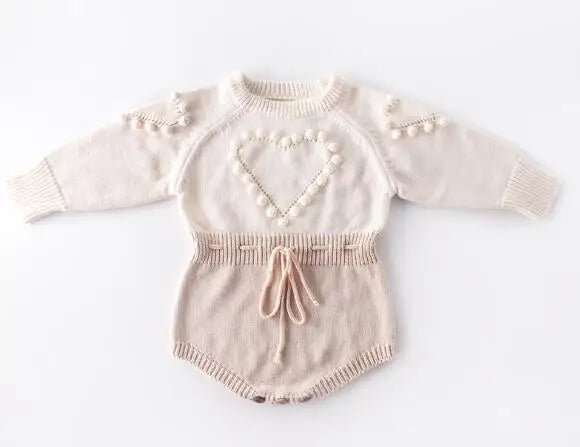 Knitted Baby Romper Newborn Clothes Long Sleeve