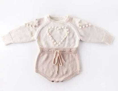Knitted Baby Romper Newborn Clothes Long Sleeve