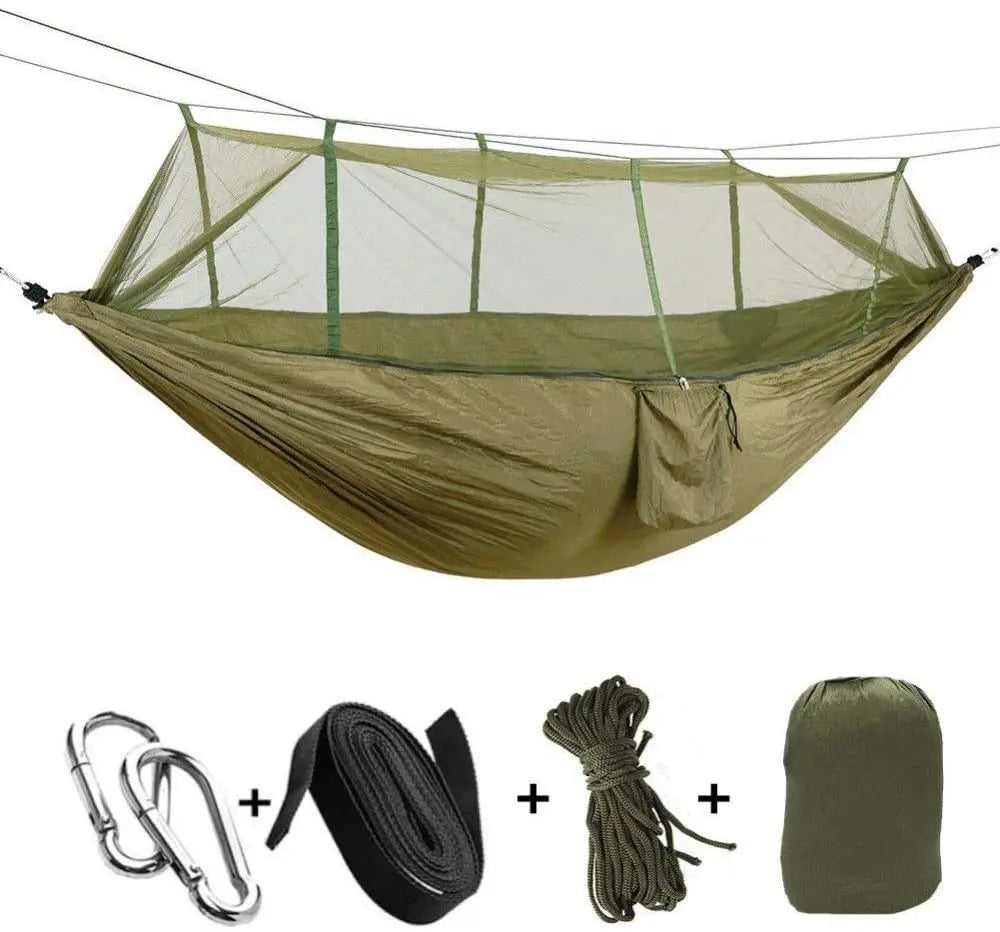 2 Person Camping Garden Hammock With Mosquito