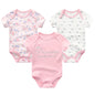 3 Pcs Baby Boy Jumpsuits, Bodysuit 100%Cotton