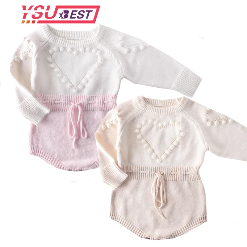 Knitted Baby Romper Newborn Clothes Long Sleeve