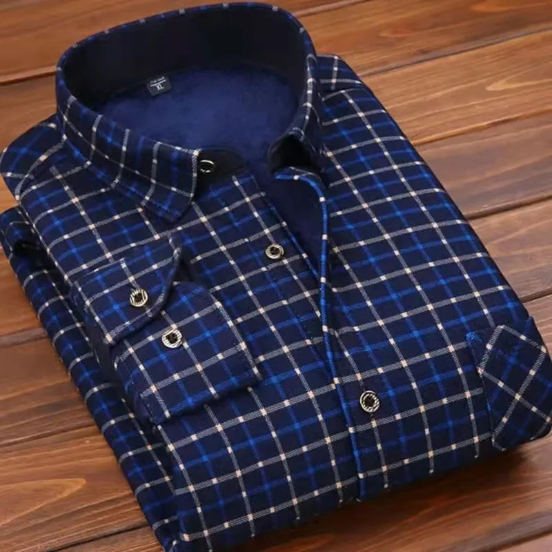 Men's Fashion Casual Striped Long Sleeve Shirt