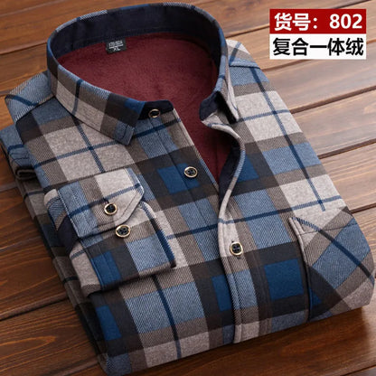 Men's Fashion Casual Striped Long Sleeve Shirt