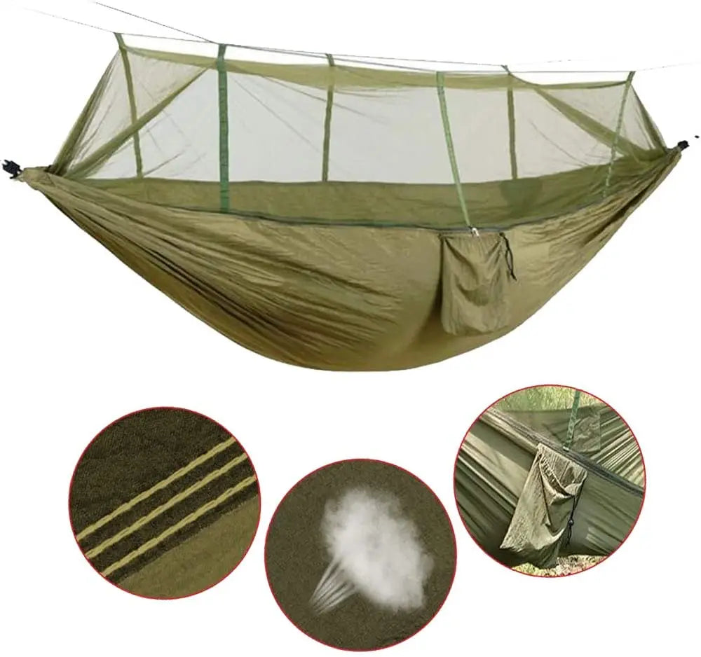 2 Person Camping Garden Hammock With Mosquito