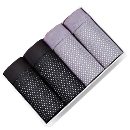 4pcs Large Sizes Boxer Men Underwear