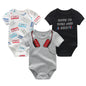 3 Pcs Baby Boy Jumpsuits, Bodysuit 100%Cotton