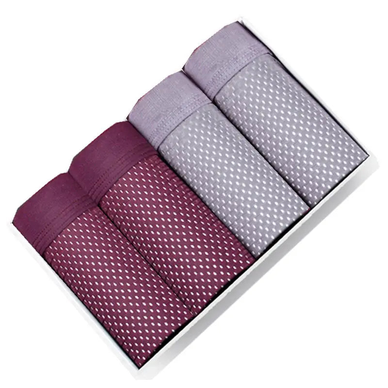 4pcs Large Sizes Boxer Men Underwear