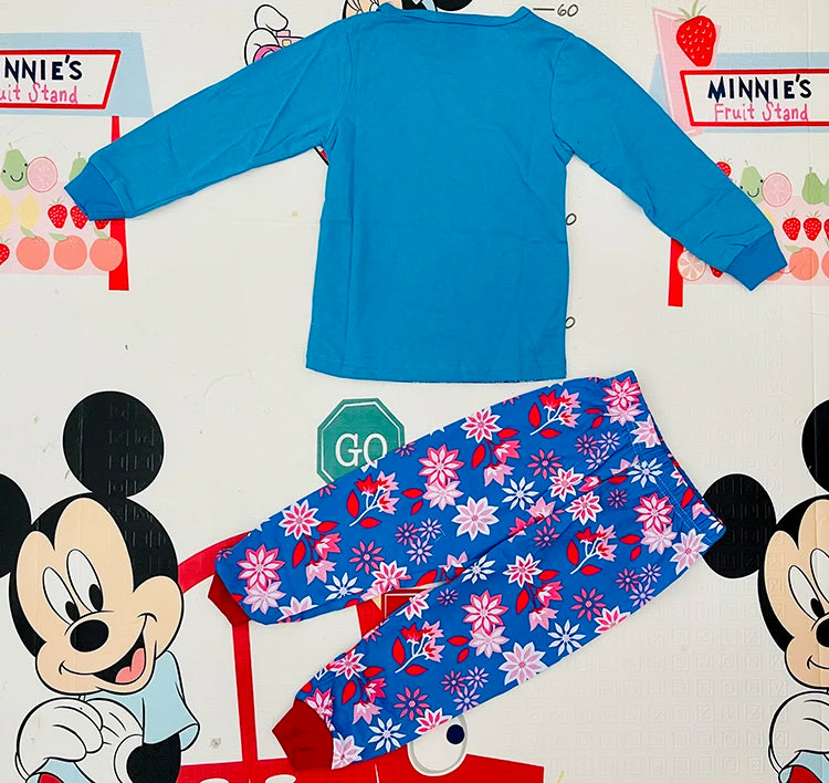 Princess Anna Elsa Cartoon Long Sleeve Pajamas