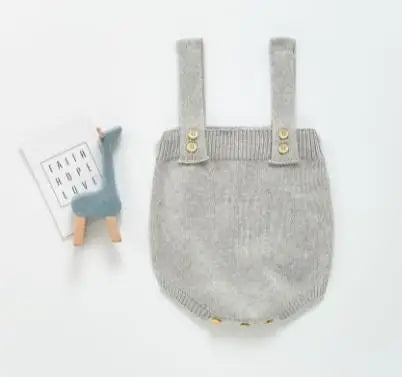 Boy/Girl Sleeveless Knit Children Rompers