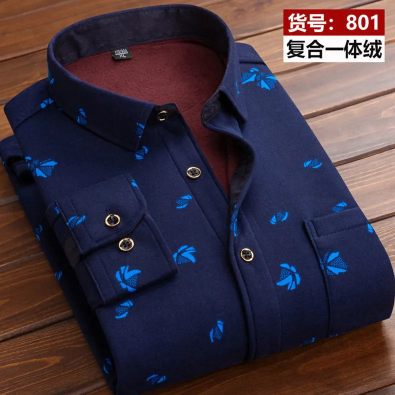 Men's Fashion Casual Striped Long Sleeve Shirt