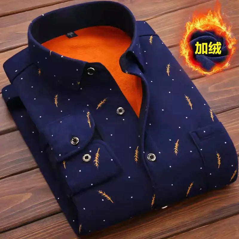 Men's Fashion Casual Striped Long Sleeve Shirt