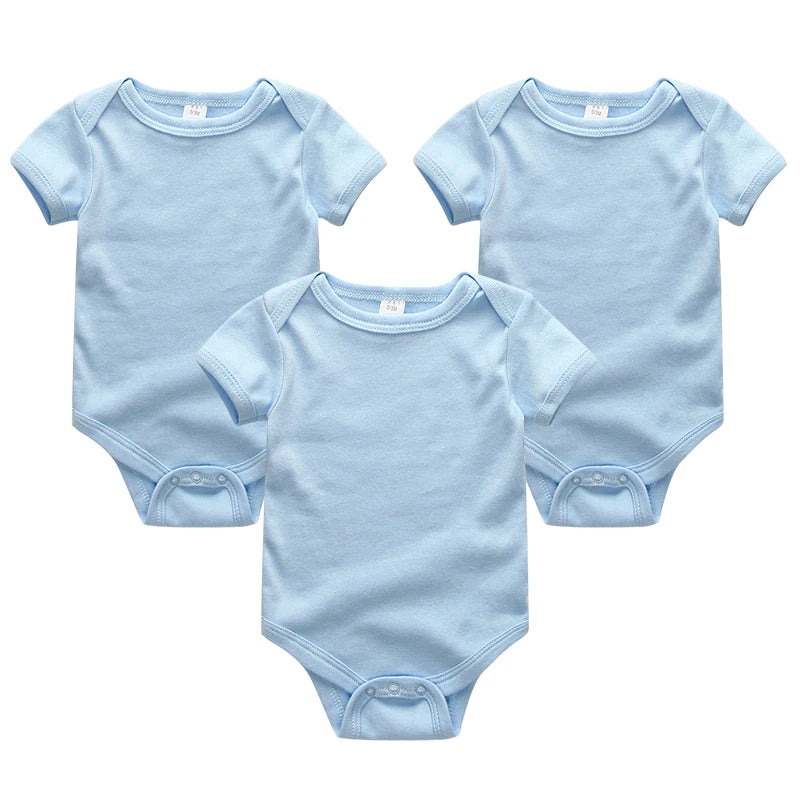 3 Pcs Baby Boy Jumpsuits, Bodysuit 100%Cotton