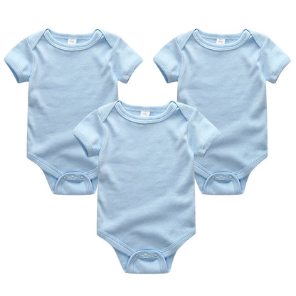 3 Pcs Baby Boy Jumpsuits, Bodysuit 100%Cotton