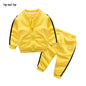 Infant Baby Boy Casual Striped Zipper Tracksuit