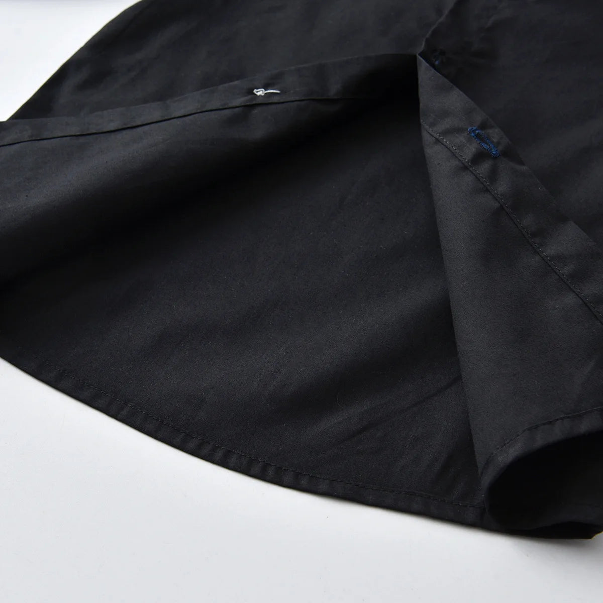 Black Long Sleeve Lapel Cardigan Shirt Casua