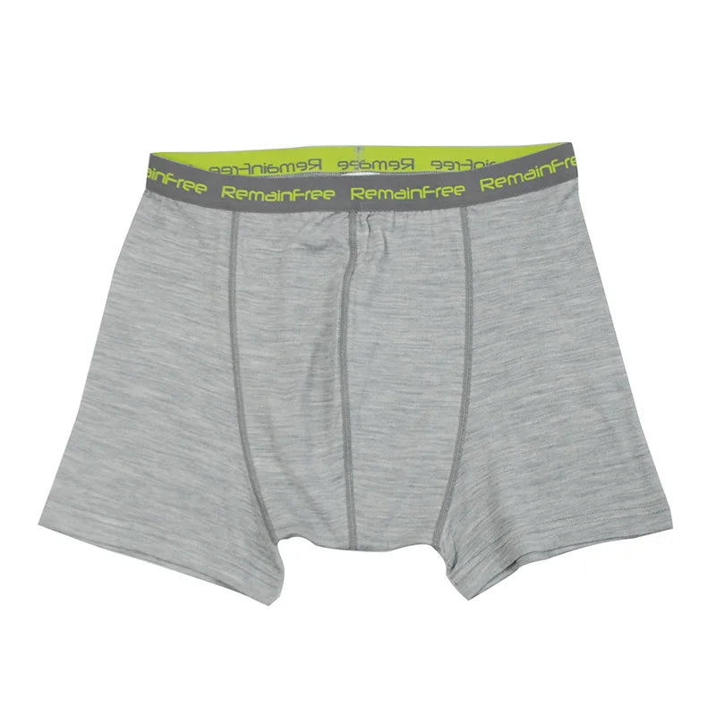 100% Merino Wool Boxer Briefs Men Underwear Breathable