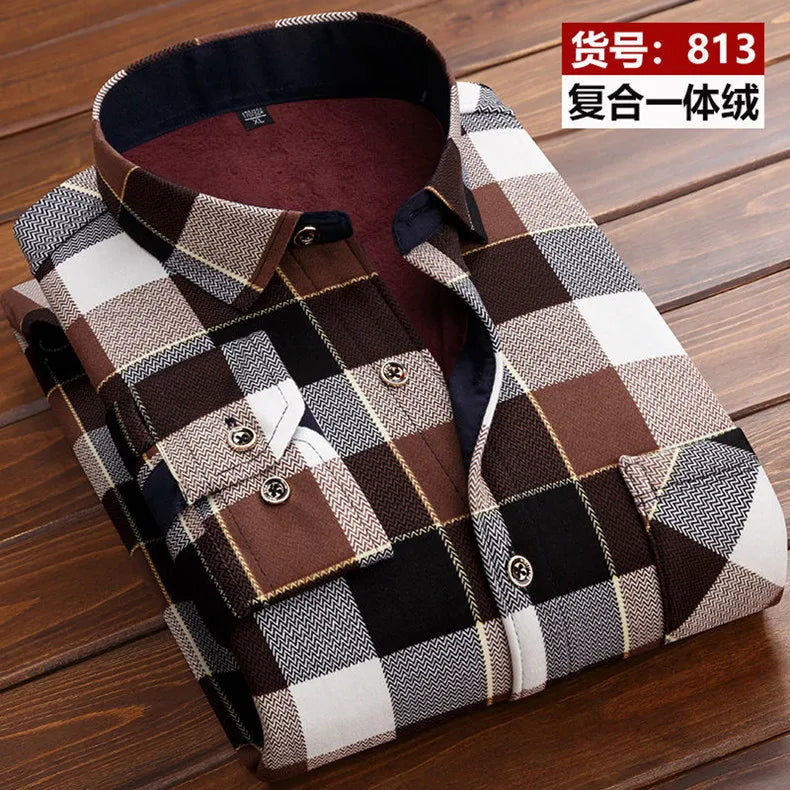 Men's Fashion Casual Striped Long Sleeve Shirt
