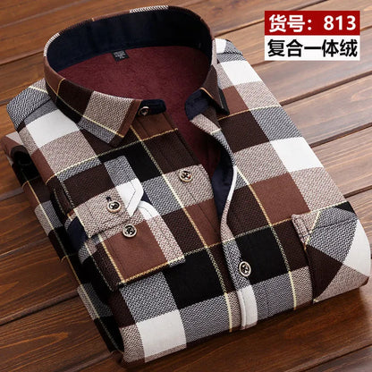 Men's Fashion Casual Striped Long Sleeve Shirt
