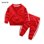 Infant Baby Boy Casual Striped Zipper Tracksuit