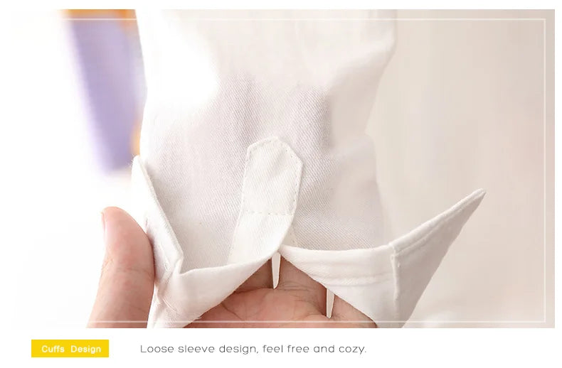 Cotton Long Sleeved Casual Cartoon Dinosaur