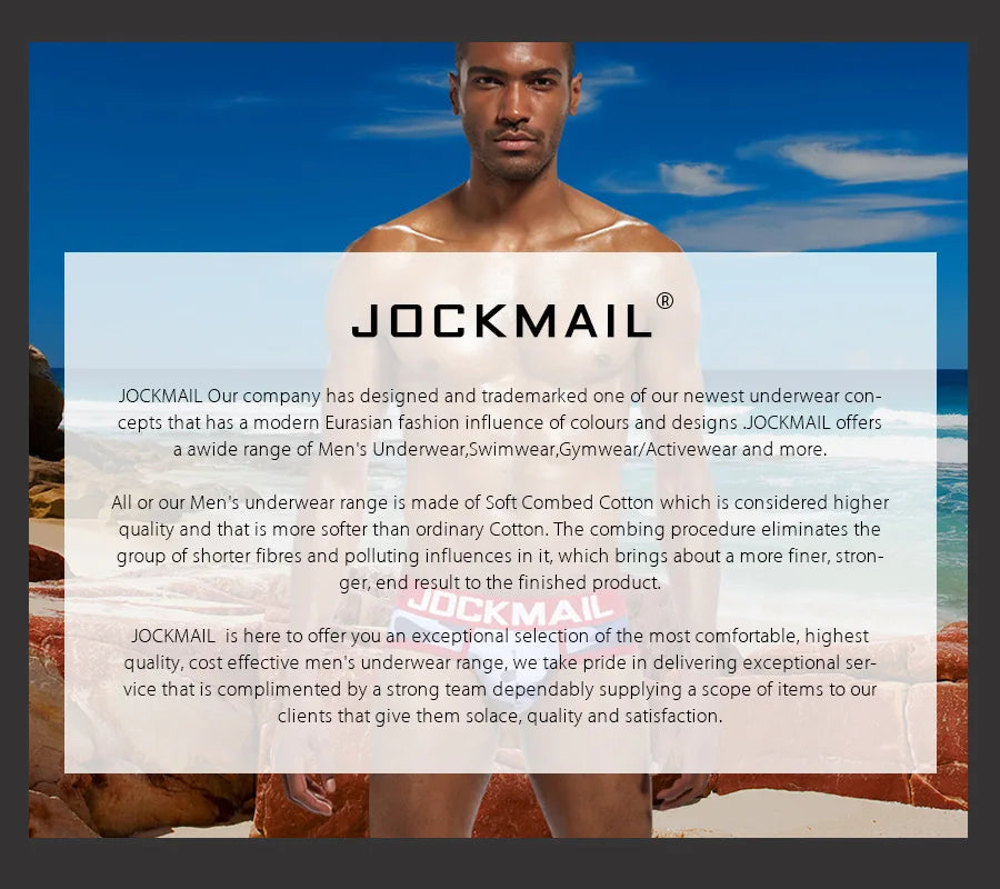 JOCKMAIL Men Briefs Underwear Low Waist