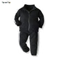 Infant Baby Boy Casual Striped Zipper Tracksuit