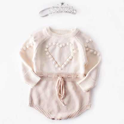 Knitted Baby Romper Newborn Clothes Long Sleeve