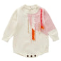 Baby Girls Knitting Romper Red Fashion