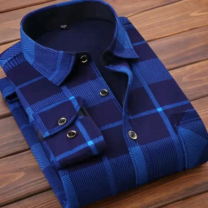 Men's Fashion Casual Striped Long Sleeve Shirt
