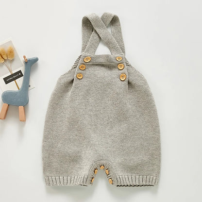 Boy/Girl Sleeveless Knit Children Rompers
