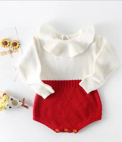 Knitted Baby Romper Newborn Clothes Long Sleeve