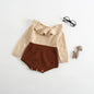 Baby Girls Knitting Romper Red Fashion