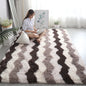 White Fluffy Modern Home Decor Rug Non-Slip