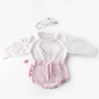 Knitted Baby Romper Newborn Clothes Long Sleeve