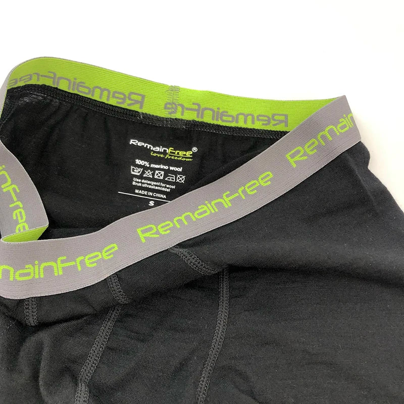 100% Merino Wool Boxer Briefs Men Underwear Breathable